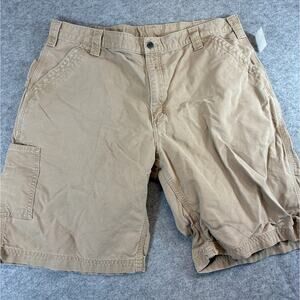 Carhartt Carpenter Shorts Mens Size 36 Brown Cargo Tactical Utility Workwear